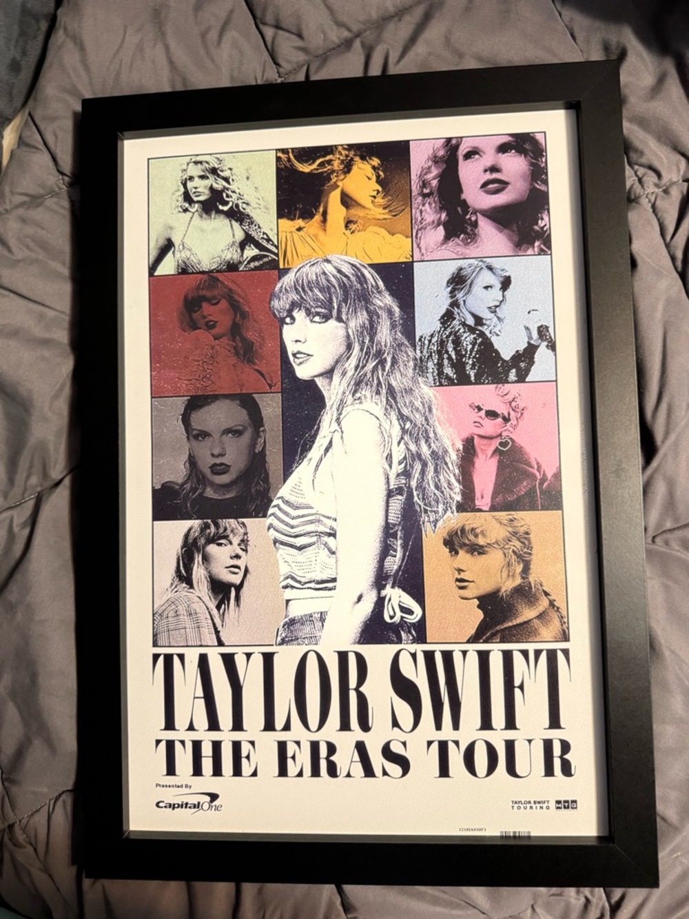 Taylor Swift Multicolor Pop Collage Poster - Black Frame